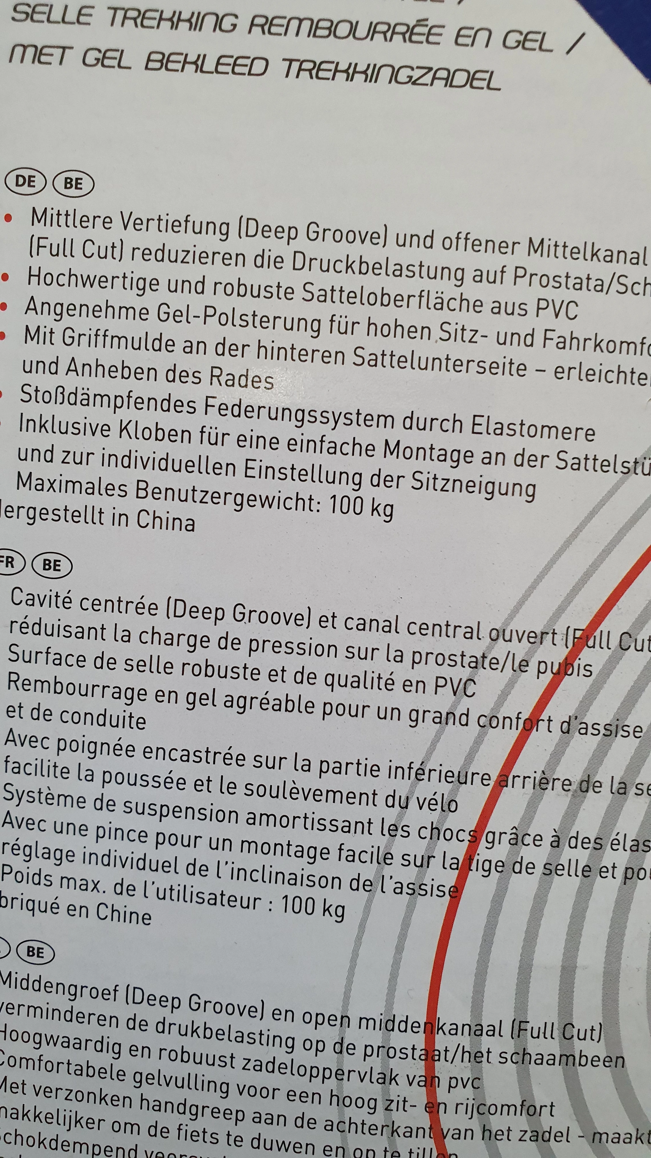 Fahrradsattel Trekkingsattel Polstersattel