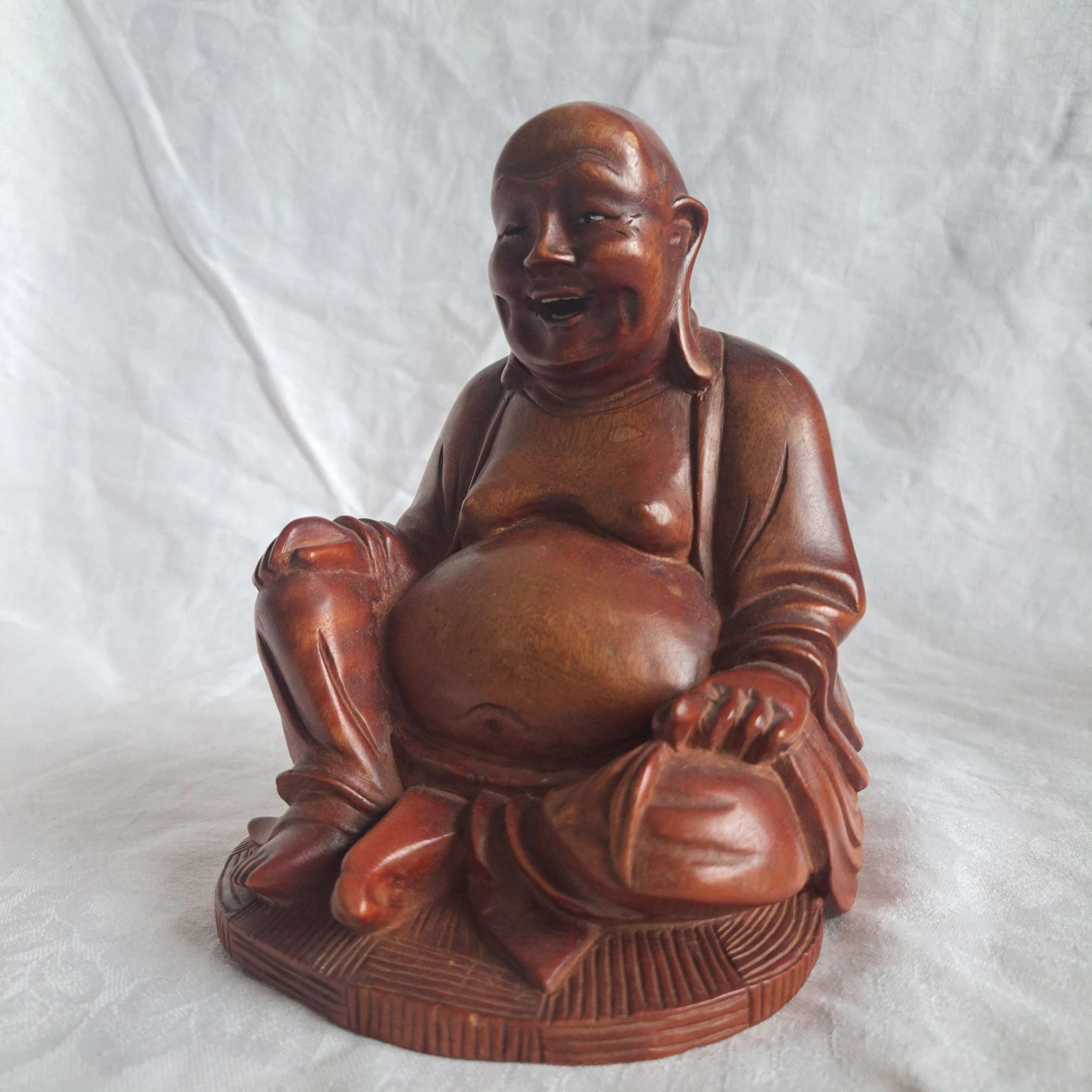 Happy Buddha (Budai) Holz