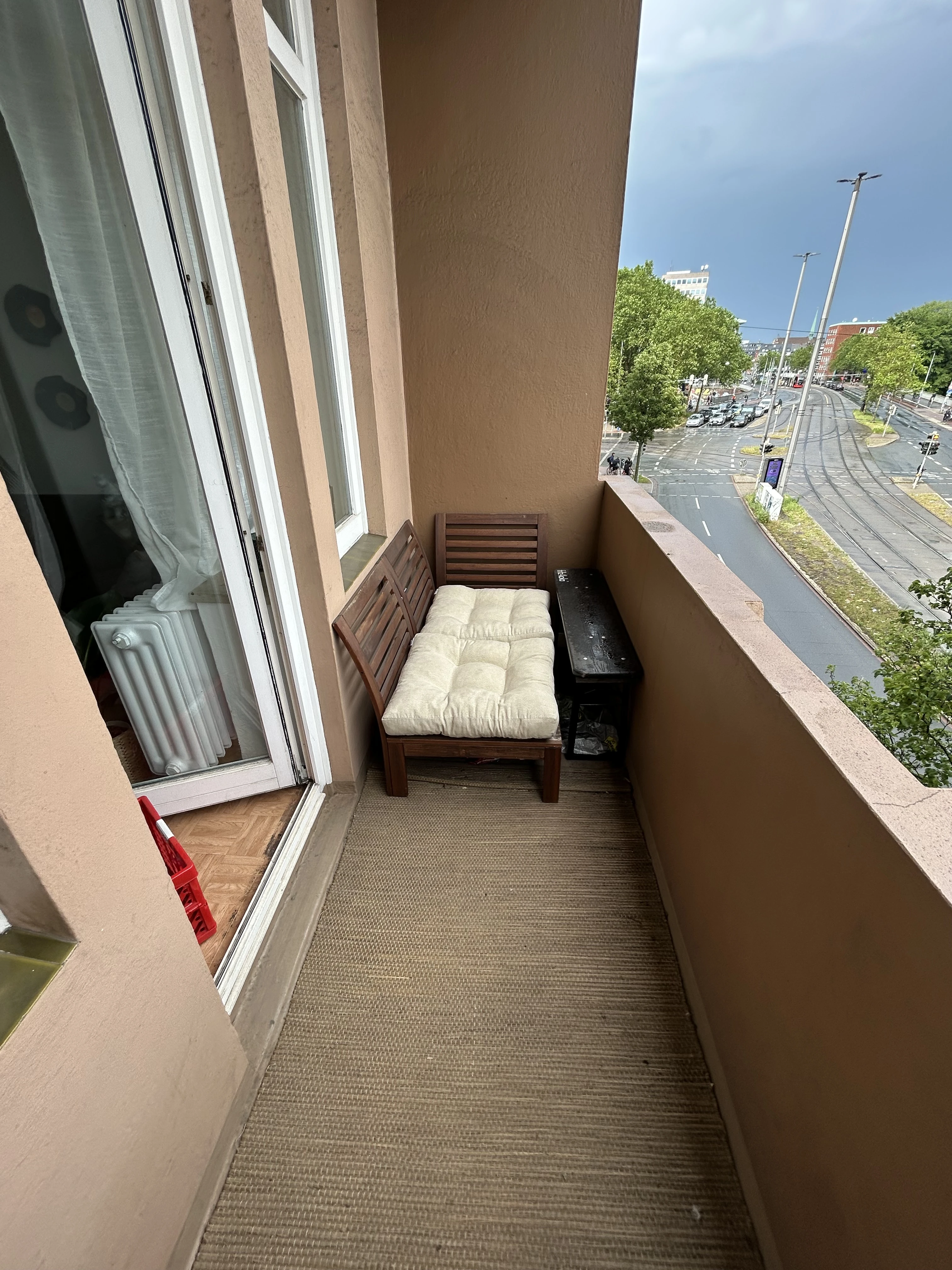 Balkon 1 vom Wohnzimmer 