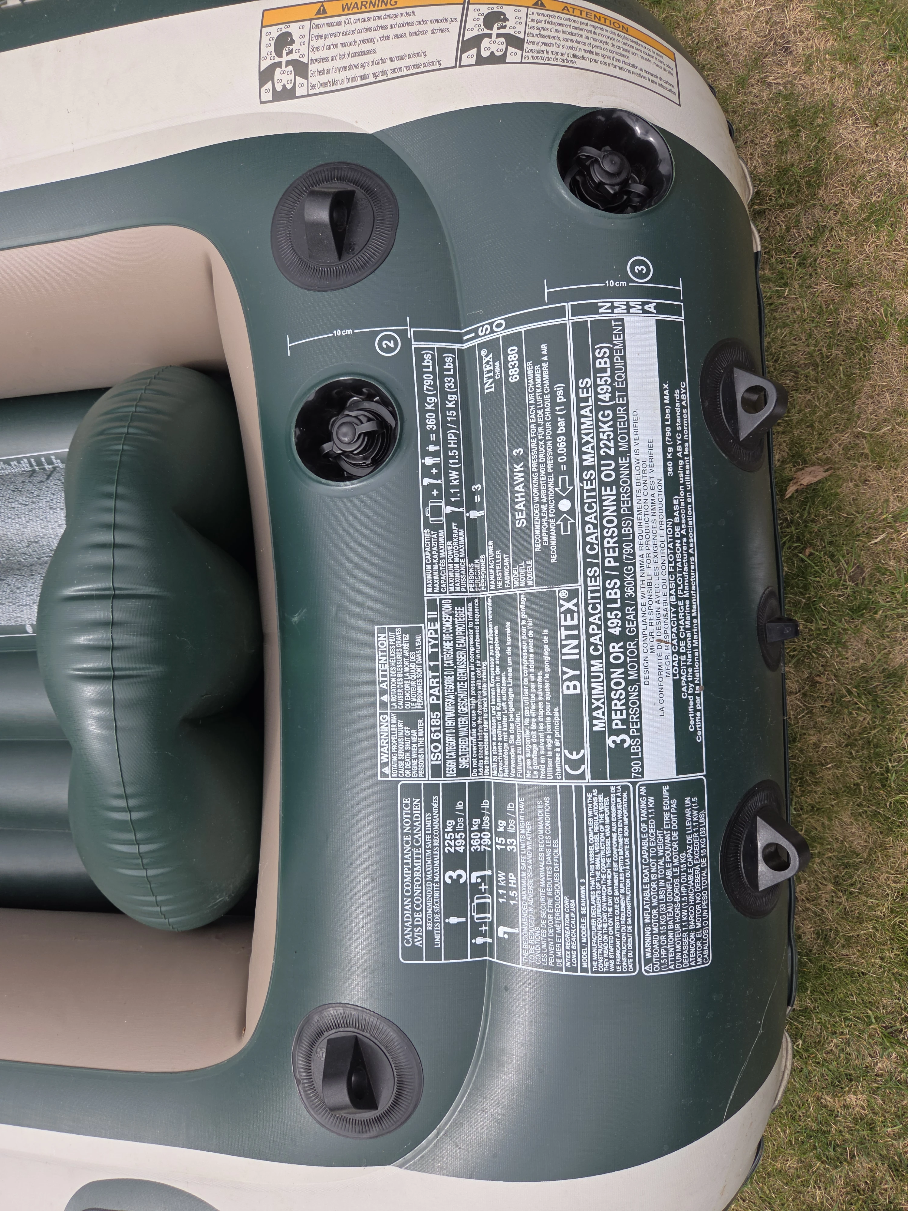 Für 3 Personen bis 225 Kg