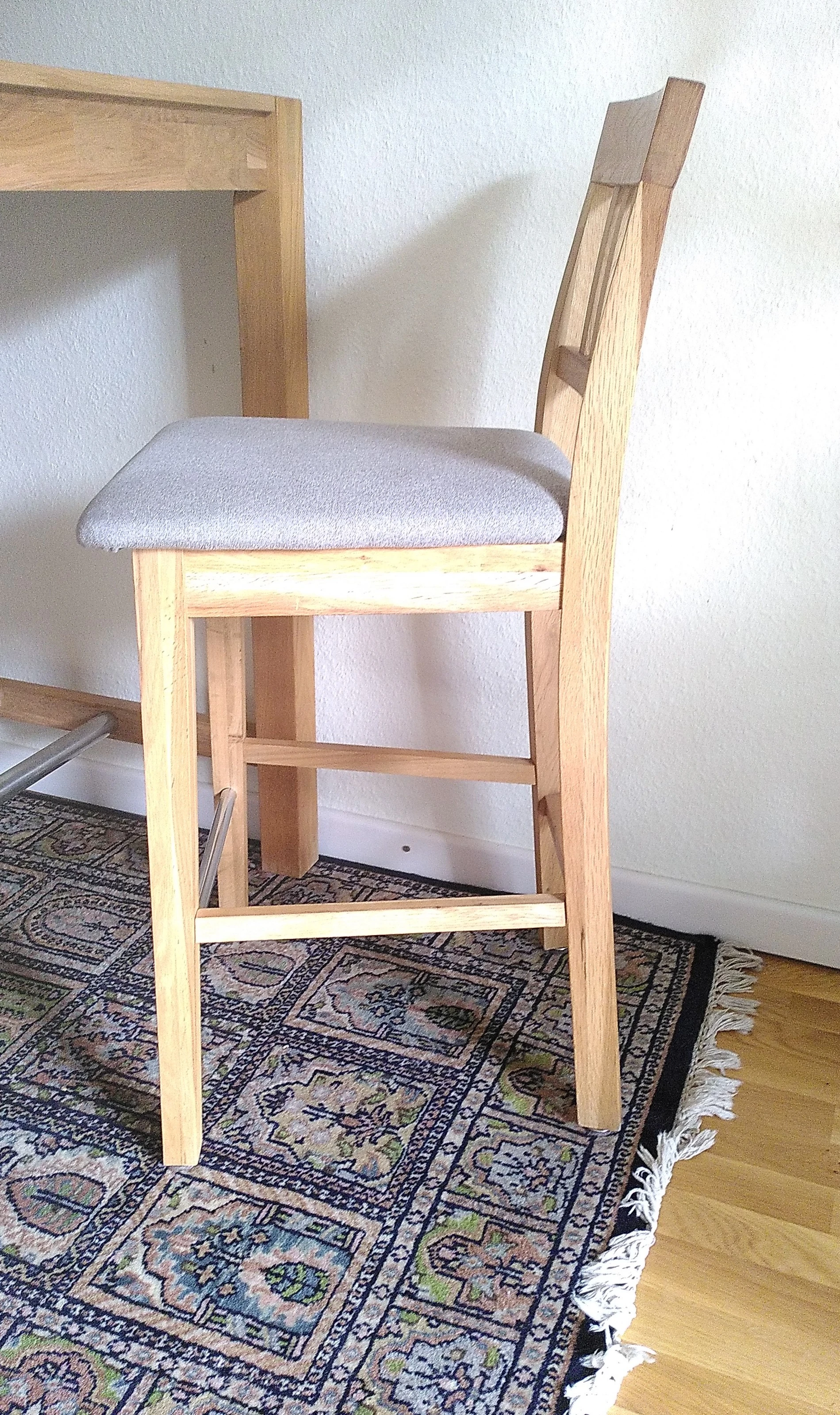 Seitenansicht eines Stuhla