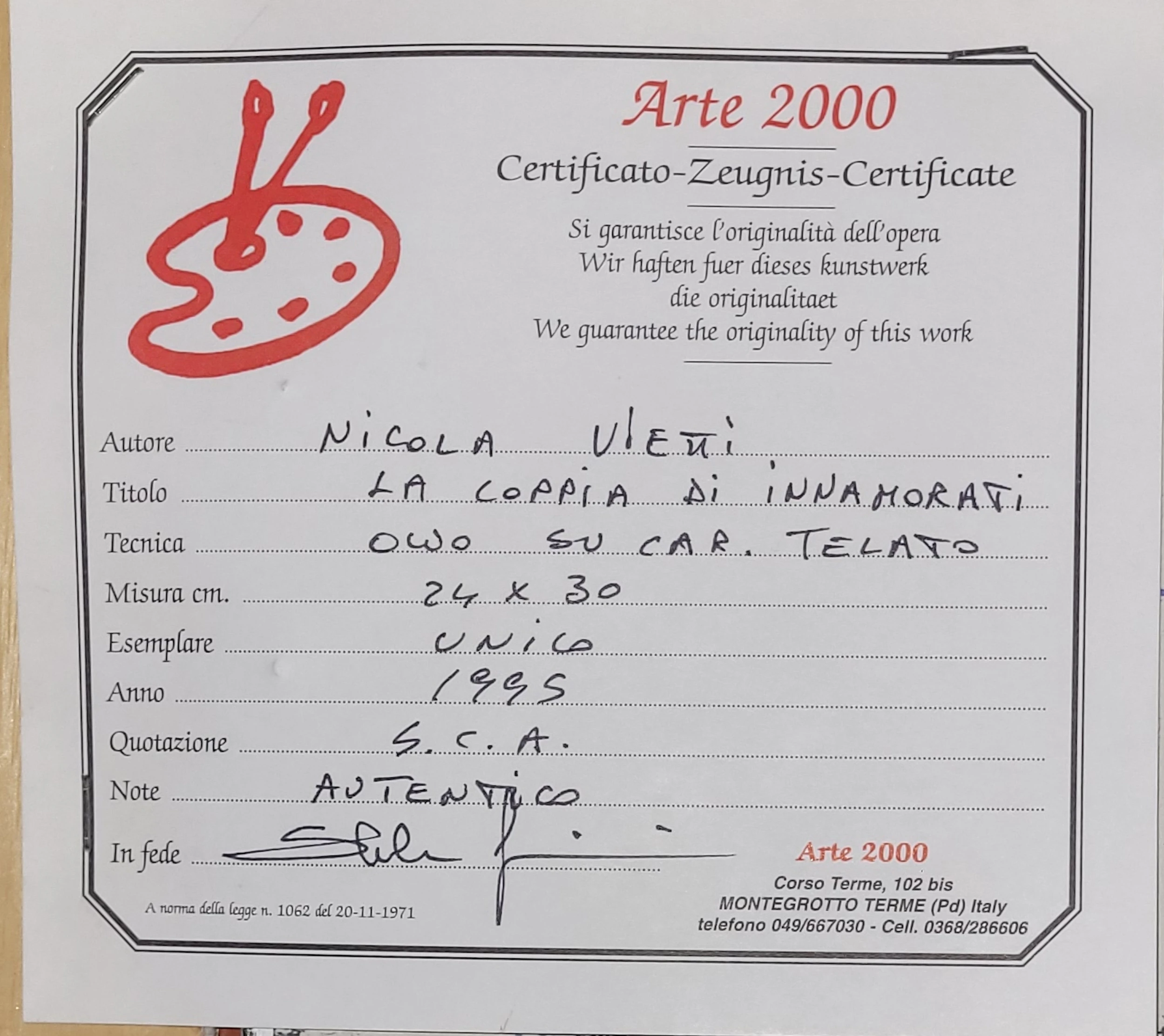 LA COPPIA DI MORATTI von Nicola Vietti
