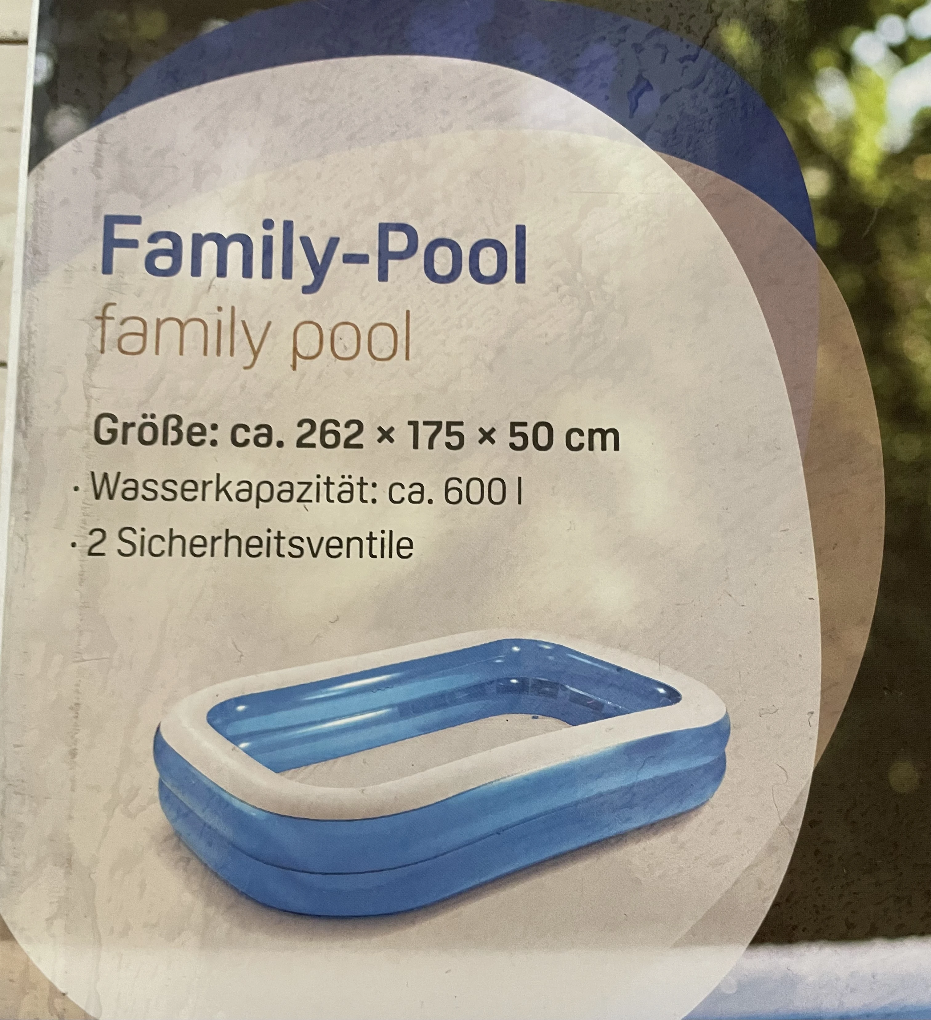 Großer Familienpool Schnell aufblasbar