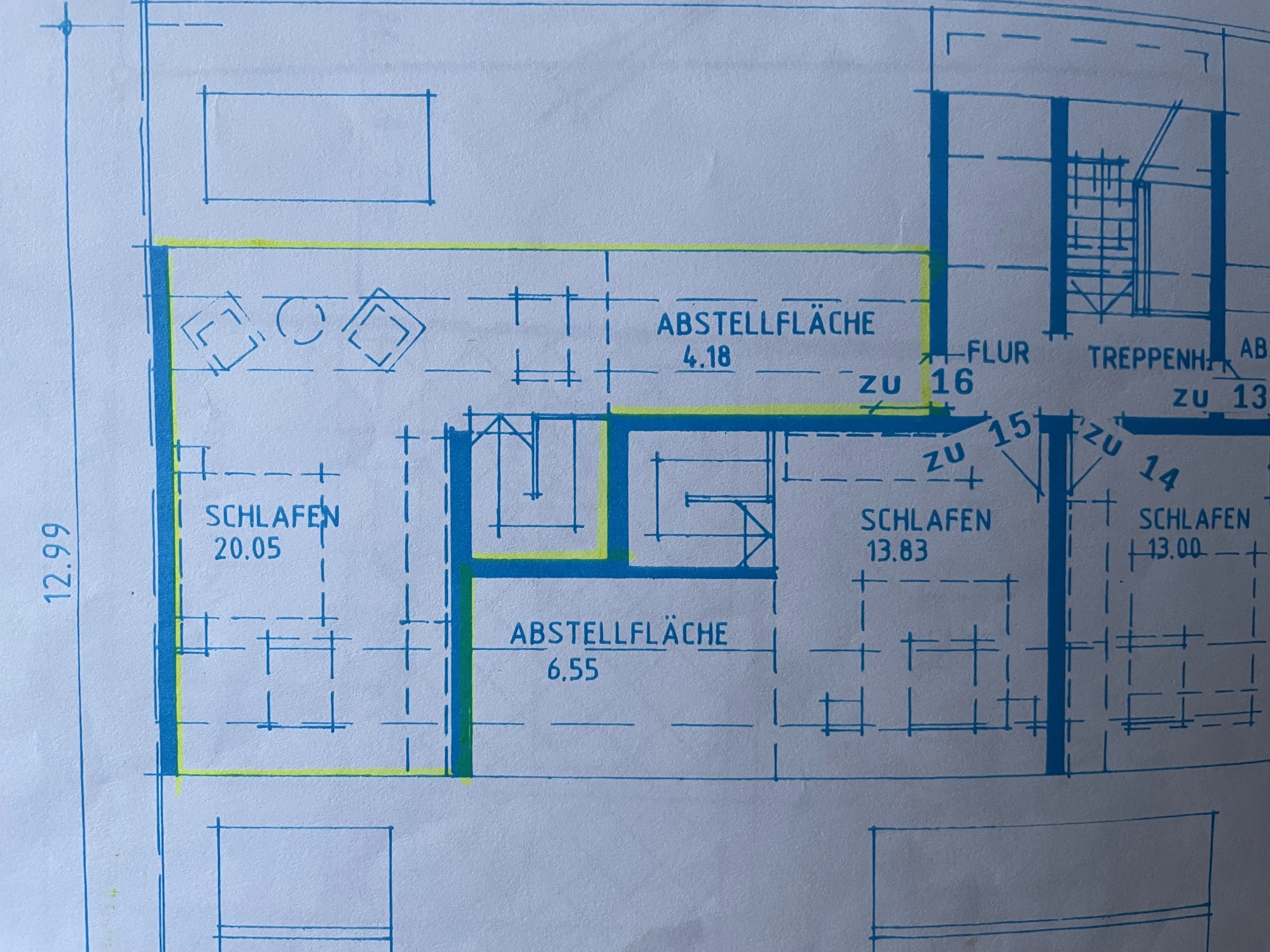Grundriss obere Ebene