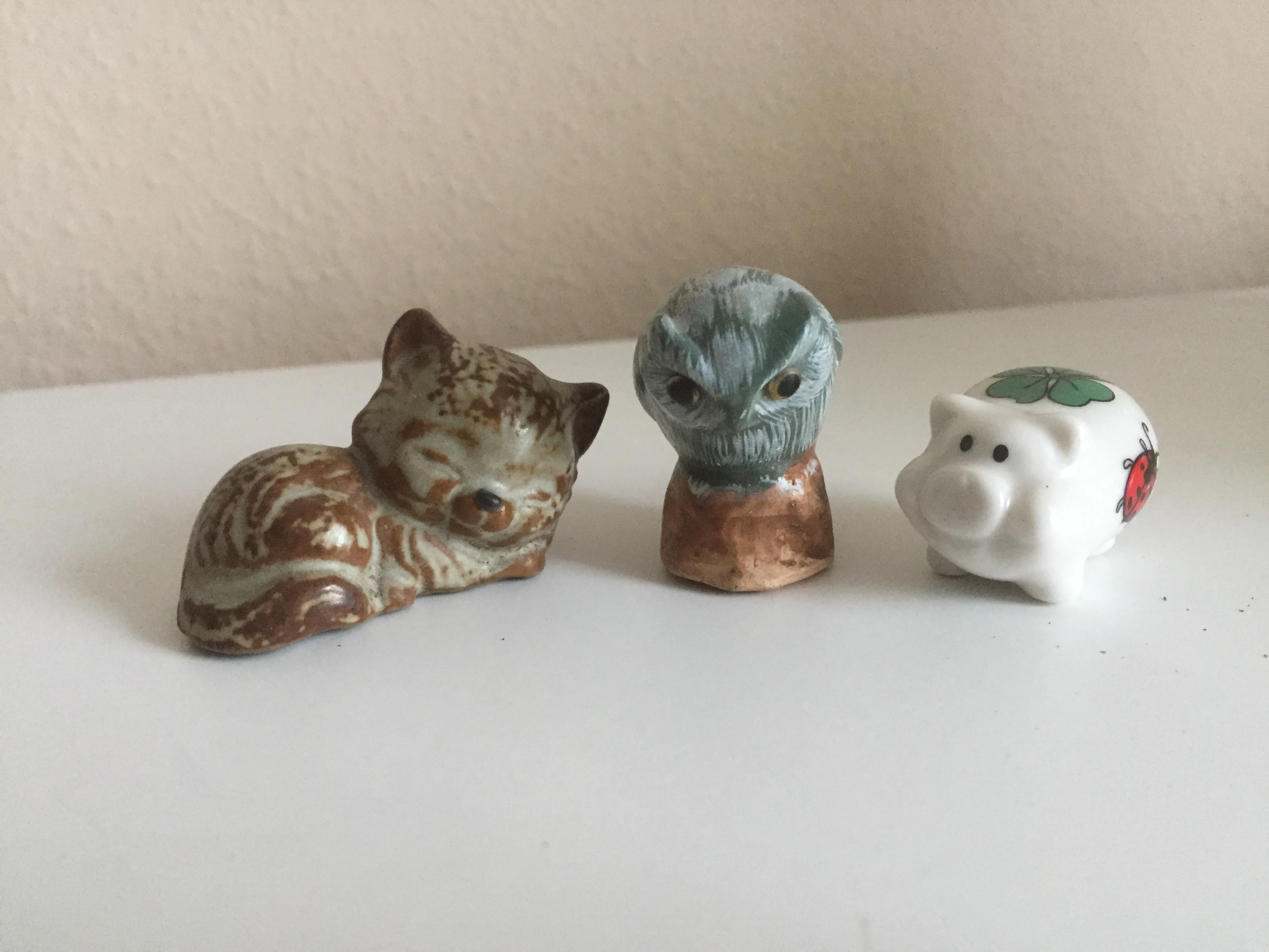 Kleine Glücksbringer - Porzellanfiguren 