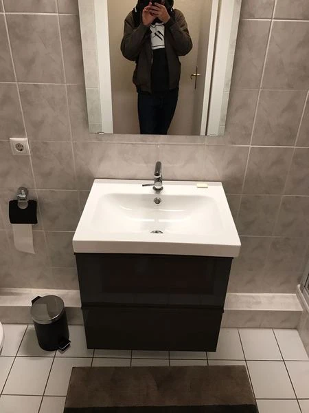 Bad, möbliert
