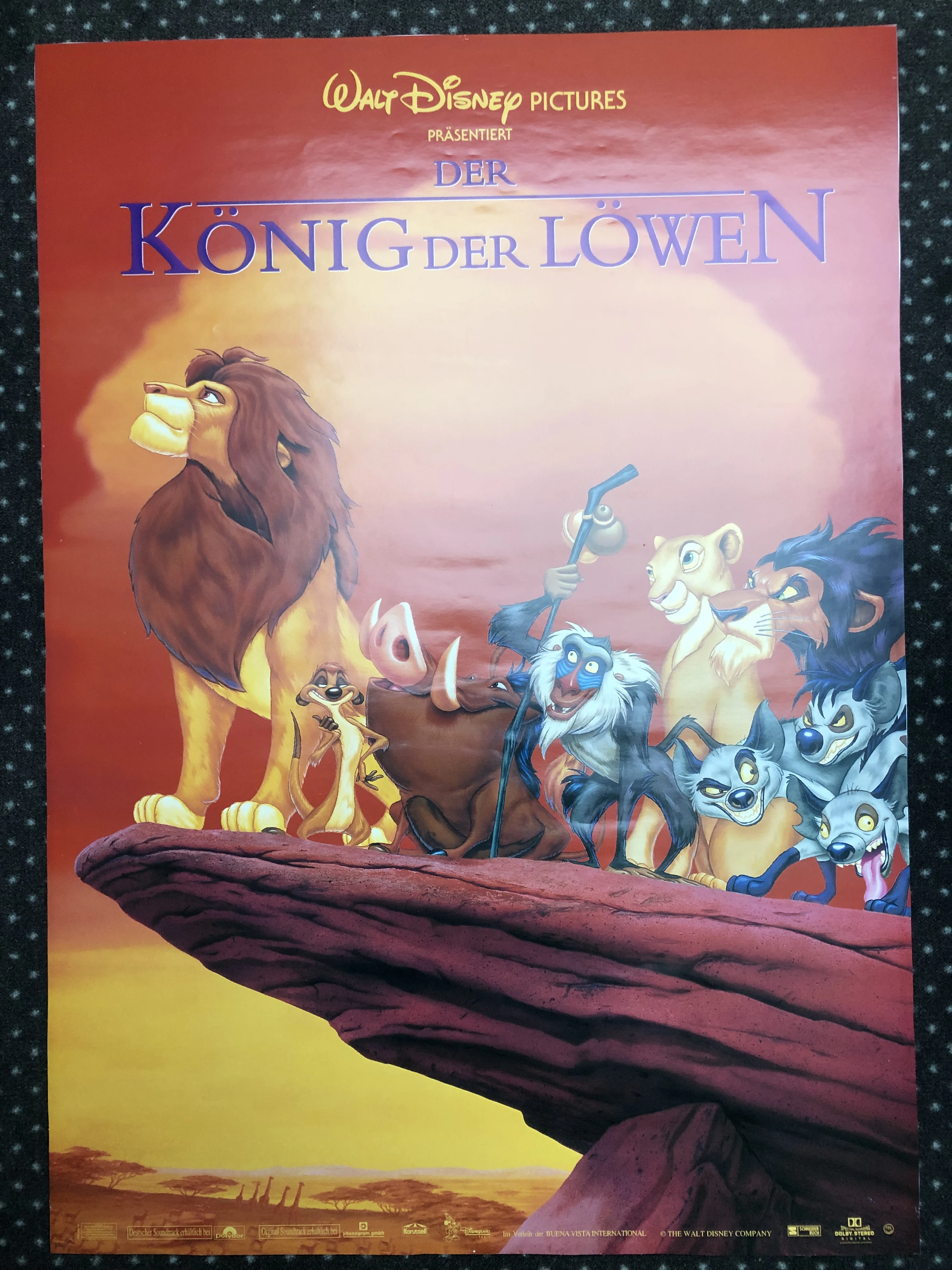 König der Löwen - Kunstdruck in Museumsqualität 