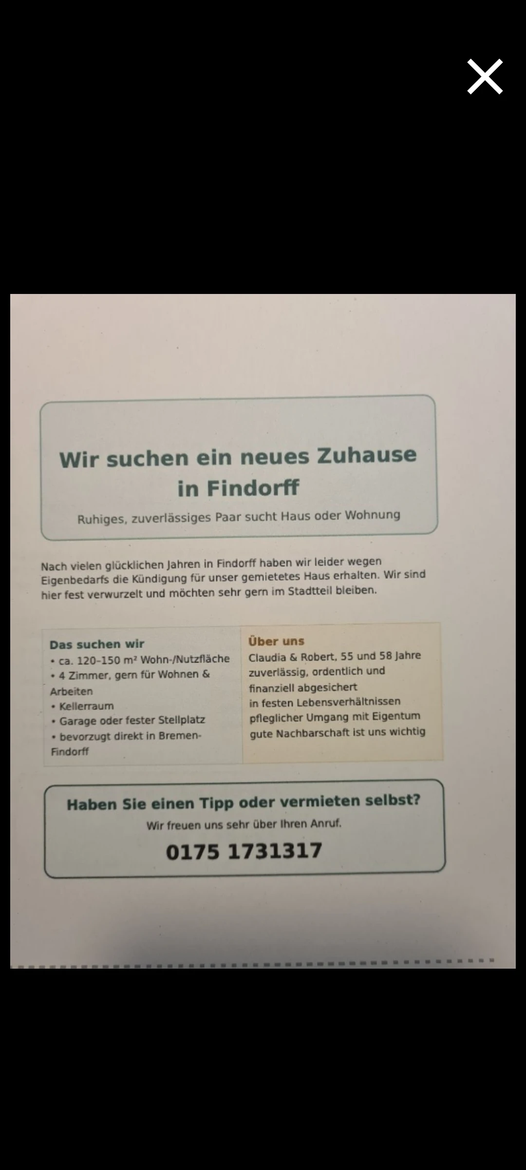 Wir freuen uns auf ein Angebot 🙏🙏 