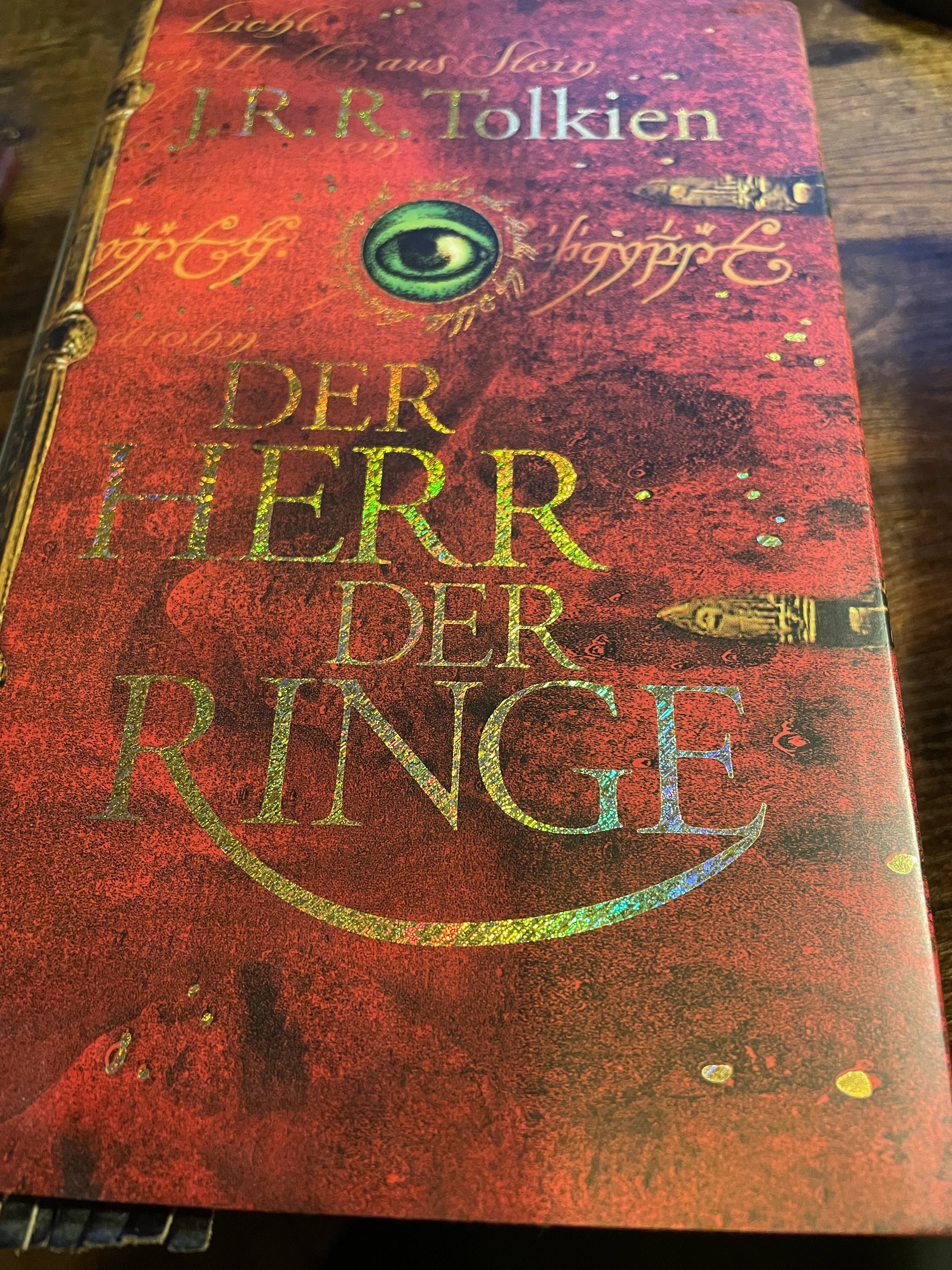 Herr der Ringe, eine Seite mit Widmung