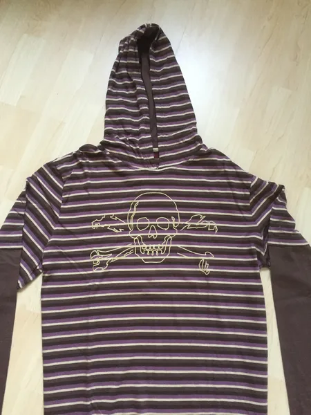   Hochwertiger Review Kapuzenpulli mit Print Gr. XL 