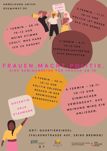 Flyer FRAUEN.MACHT.POLITIK.