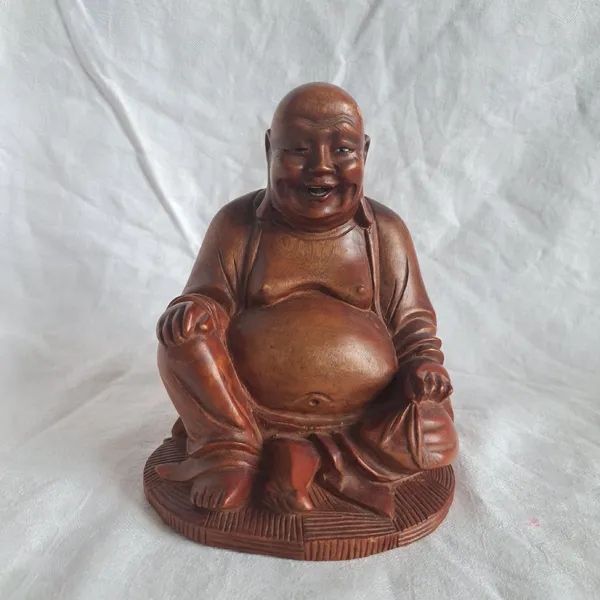 Happy Buddha (Budai) Holz
