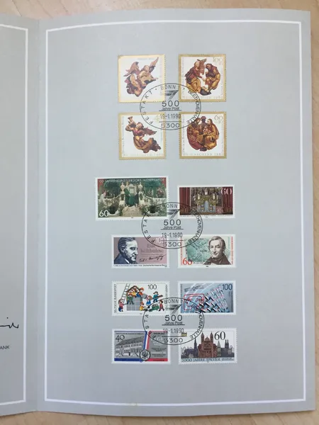 Briefmarken mit Sonderstempel 500 Jahre
