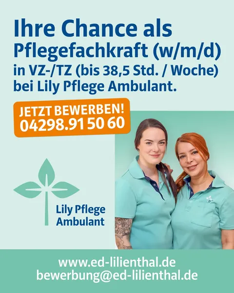 Anzeige ambulante Pflegefachkraft (w/m/d)