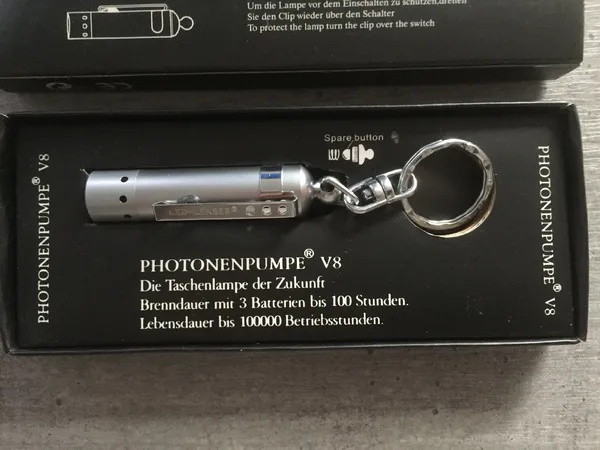 Photonenpumpe V8 - Taschenlampe der Zukunft