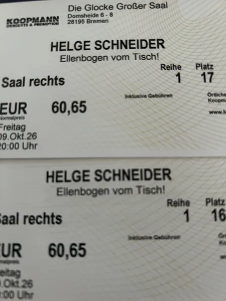 Tickets Helge Schneider 