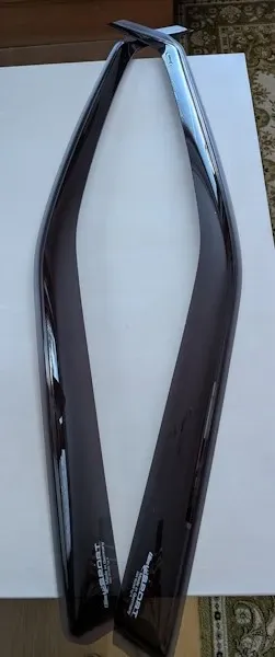 Windabweiser schwarz, 2 x vorne links + rechts