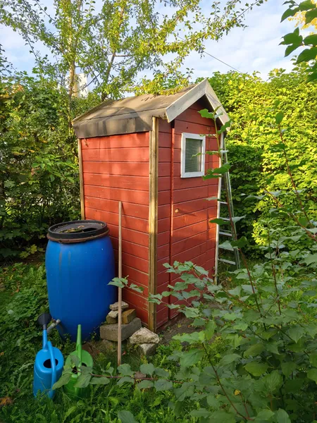 Toilettenhäuschen Parzelle