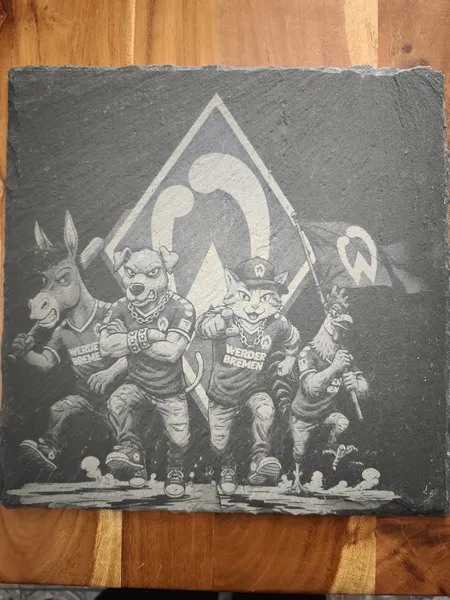 Werder Fan-Art Schieferplatte 