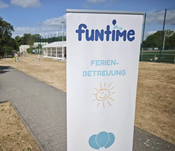 Aufsteller bei einem unserer Standorte