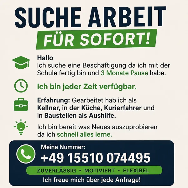 Ich freue mich über ihre Nachricht 