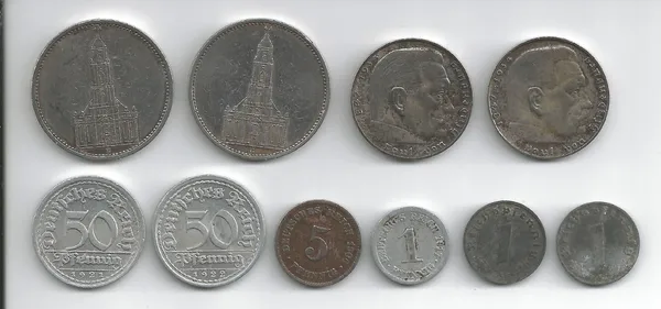 Münzen Deutschland 1906 bis 1941 