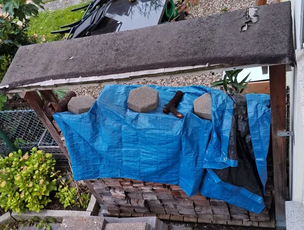 Kaminholzregal inkl Holz
