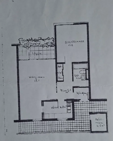Grundriss der Wohnung
