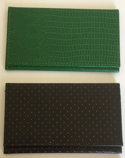 Luxuriöses Visitenkarten-Etui, Leder -NEU- 