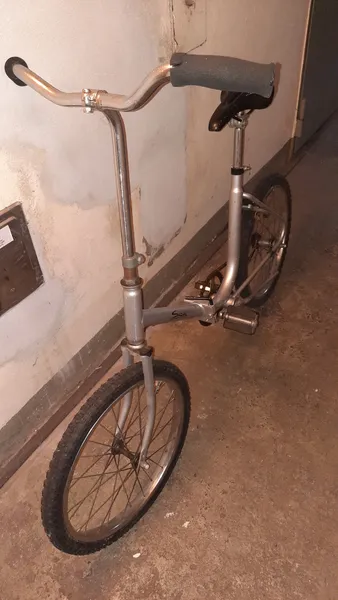 Klapprad ohne Frontbremse